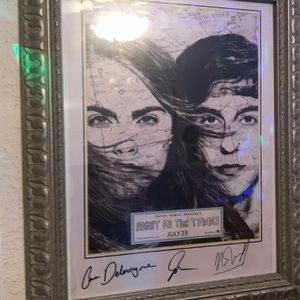 Limited edition autographed Paper towns poster